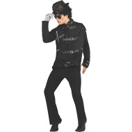 Fantasia Michael Jackson Preta Adulto