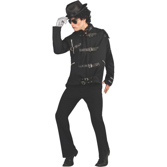 Fantasia Michael Jackson Preta Adulto