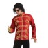 Jaqueta Michael Jackson Vermelha Adulto Clássica