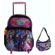Mochila com Rodinhas Disney Descendentes com Bolsa