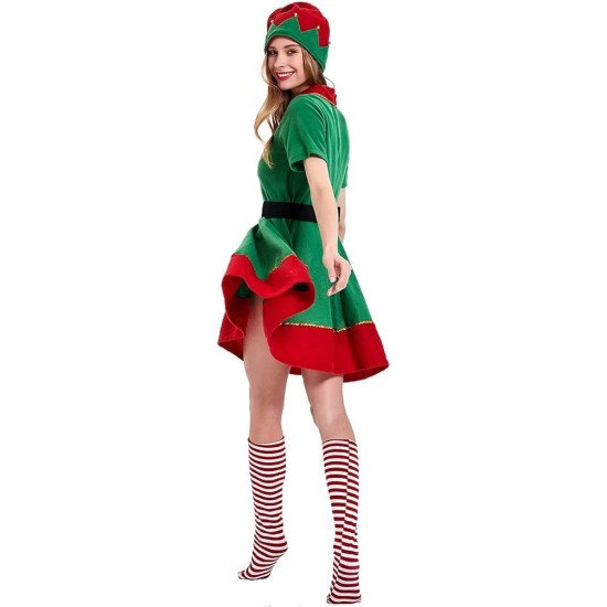 Fantasia Elf Vestido Duende Adulto Extra
