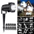 Projetor de Luz Laser Led Festas com 10 Motivos Branco