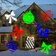 Projetor de Luz Laser Led Festas com 10 Motivos Coloridos