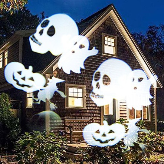 Projetor de Luz Laser Led Festas com 10 Motivos Coloridos