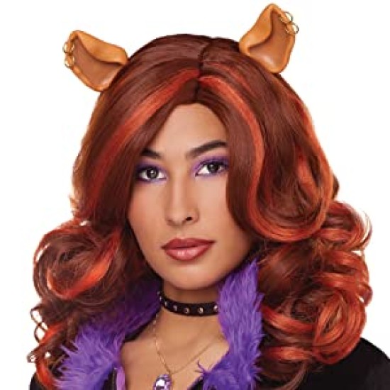 Peruca Adulto Monster High Clawdeen Luxo