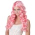 Peruca Adulto Sexy Cacheada Longa e Rosa