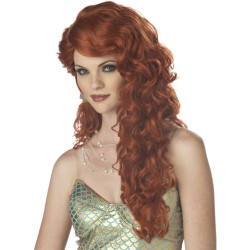 Peruca Adulto Sexy Cacheada Longa em Ruiva