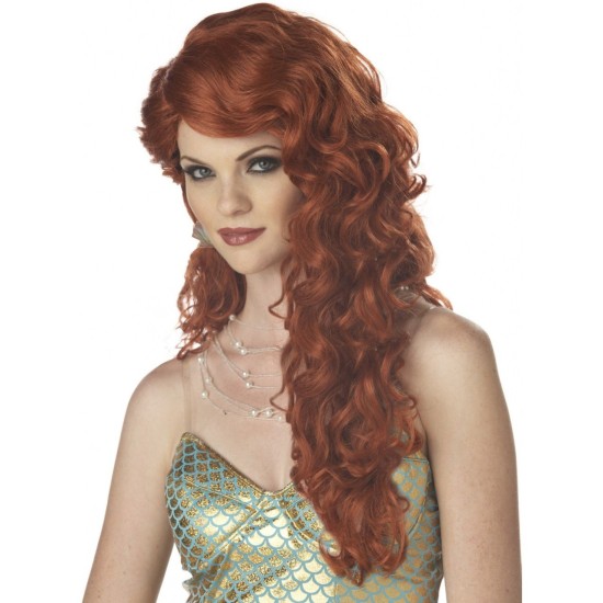 Peruca Adulto Sexy Cacheada Longa em Ruiva