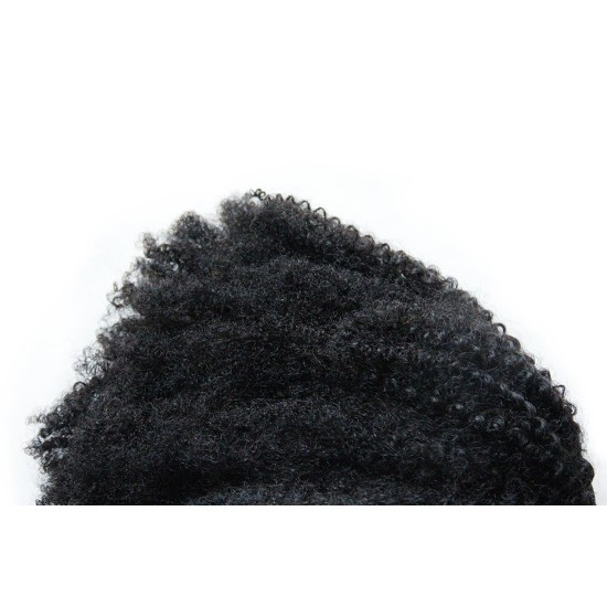 Peruca Afro Cabelo Humano Remy 25cm