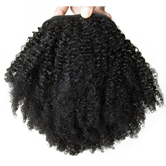 Peruca Afro Cabelo Humano Remy 25cm