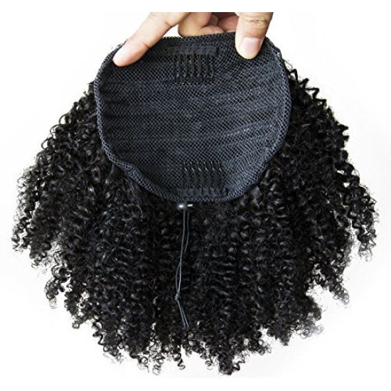 Peruca Afro Cabelo Humano Remy 25cm