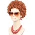 Peruca Hippie Vermelho Luxo Adulto