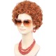 Peruca Hippie Vermelho Luxo Adulto