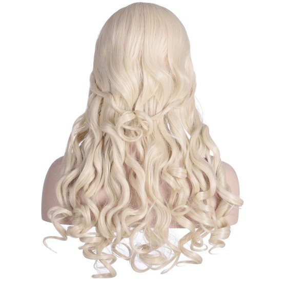 Peruca loira Deusa Mística Daenerys Targaryen Luxo