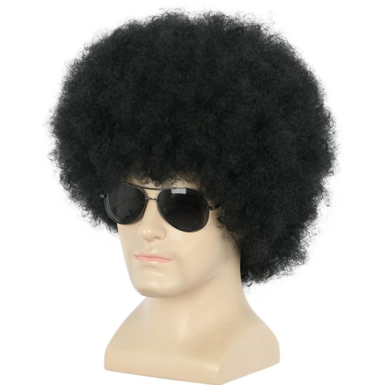 Peruca Preto Adulto Luxo
