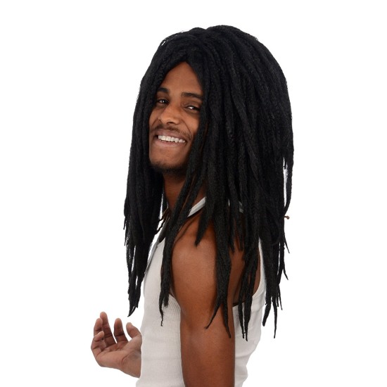 Peruca Rastafari Castanho Adulto