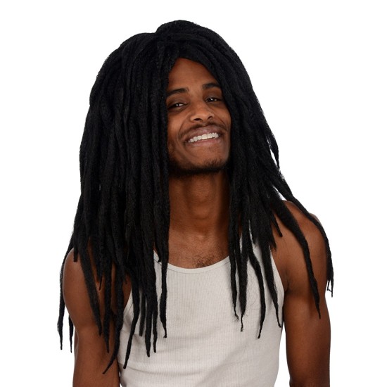 Peruca Rastafari Castanho Adulto