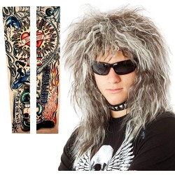 Peruca Rockstsar anos 80 Masculina Jovi
