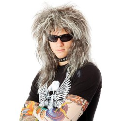 Peruca Rockstsar anos 80 Masculina Jovi