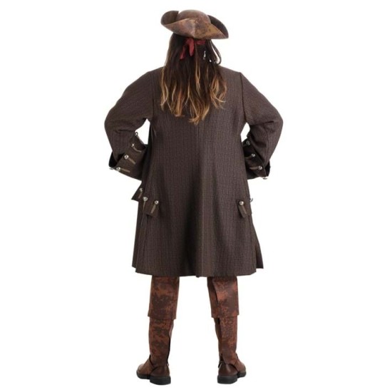 Fantasia Jack Sparrow Piratas do Caribe Realistico