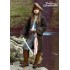 Fantasia Jack Sparrow Piratas do Caribe Realistico