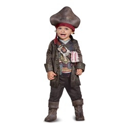Fantasia Piratas do Caribe Jack Sparrow POTC5 Bebê Luxo
