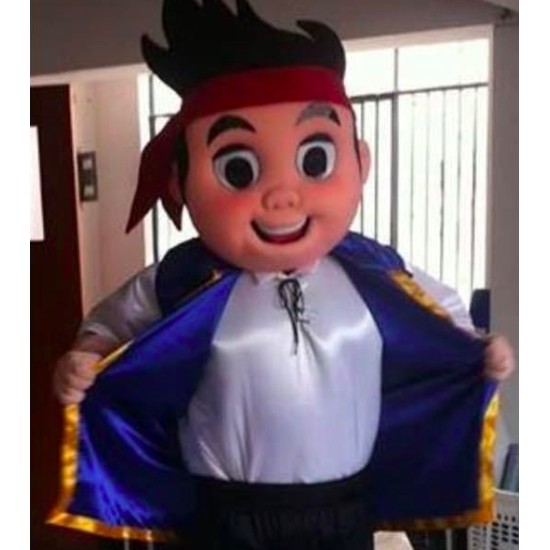 Mascote Jake Piratas da Terra do nunca Luxo
