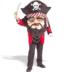 Mascote Pirata Malvado