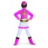 Fantasia Power Rangers Rosa Infantil