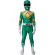 Fantasia Power Rangers Verde Infantil Luxo