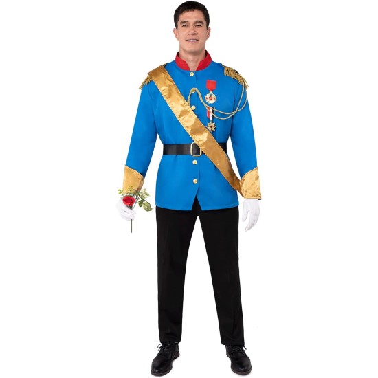 Fantasia Príncipe Adulto Masculino Luxo