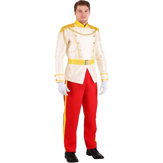 Fantasia Príncipe Adulto Masculino Luxo Royal Charming