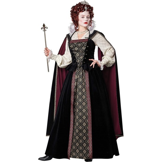 Fantasia Rainha Elizabeth Elizabethan Adulto Luxo