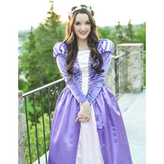 Fantasia Adulto Rapunzel Enrolados Luxo
