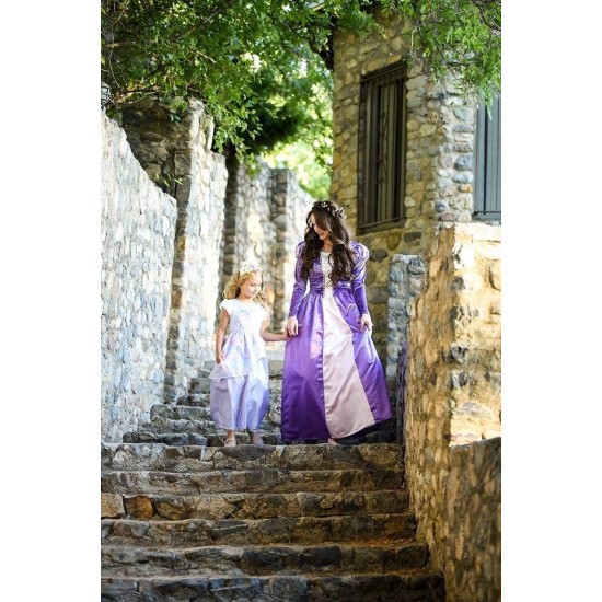 Fantasia Adulto Rapunzel Enrolados Luxo