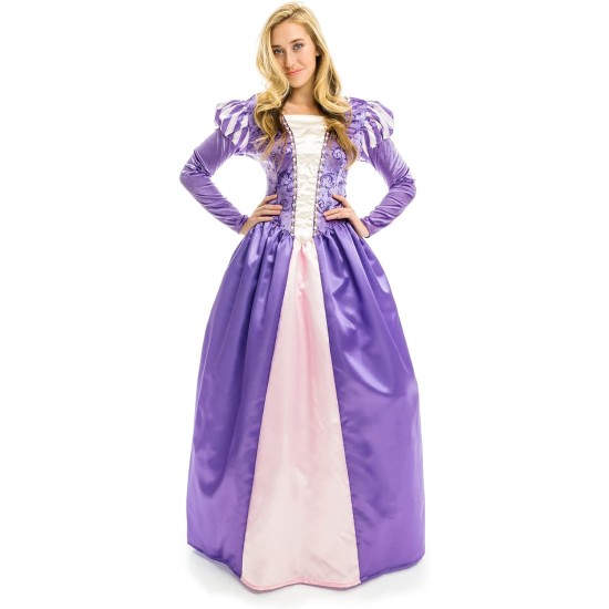 Fantasia Adulto Rapunzel Enrolados Luxo