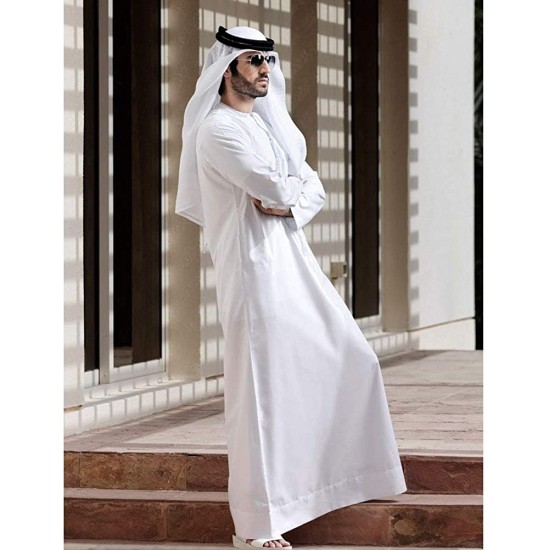 Adorno de cabeça Arabe Sheik Adulto Branco