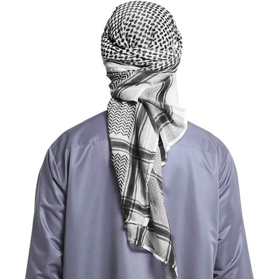 Adorno de Cabeça Árabe Sheik Preto Adulto