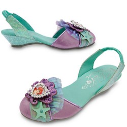 Sandália Pequena Sereia Ariel Luxo Infantil