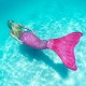 Cauda Sereia Luxo Infantil Rosa
