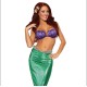 Fantasia Adulto Feminino Pequena Sereia Ariel Sexy