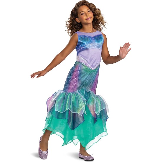 Fantasia Ariel Clássica Disney Infantil Live Action