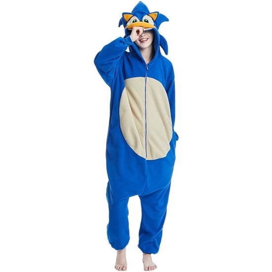 Fantasia Sonic the Hedgehog Luxo Adulto Macacão