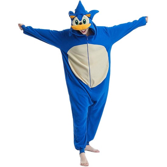 Fantasia Sonic the Hedgehog Luxo Adulto Macacão