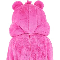 Cabeça Ursinho Carinhoso Rosa Adulto Luxo