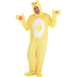 Fantasia Ursinho Carinhoso Amarelo Adulto Luxo