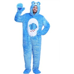 Fantasia Ursinho Carinhoso Azul Adulto Luxo