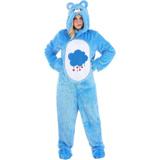 Fantasia Ursinho Carinhoso Azul Adulto Luxo