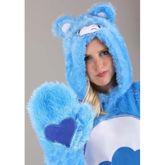 Fantasia Ursinho Carinhoso Azul Adulto Luxo