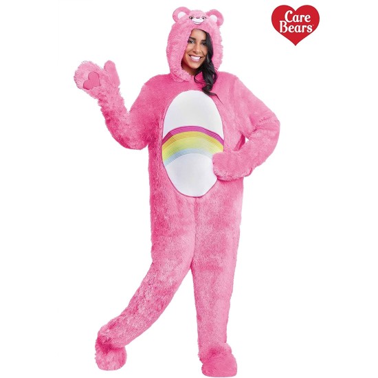 Fantasia Ursinho Carinhoso Rosa Adulto Luxo